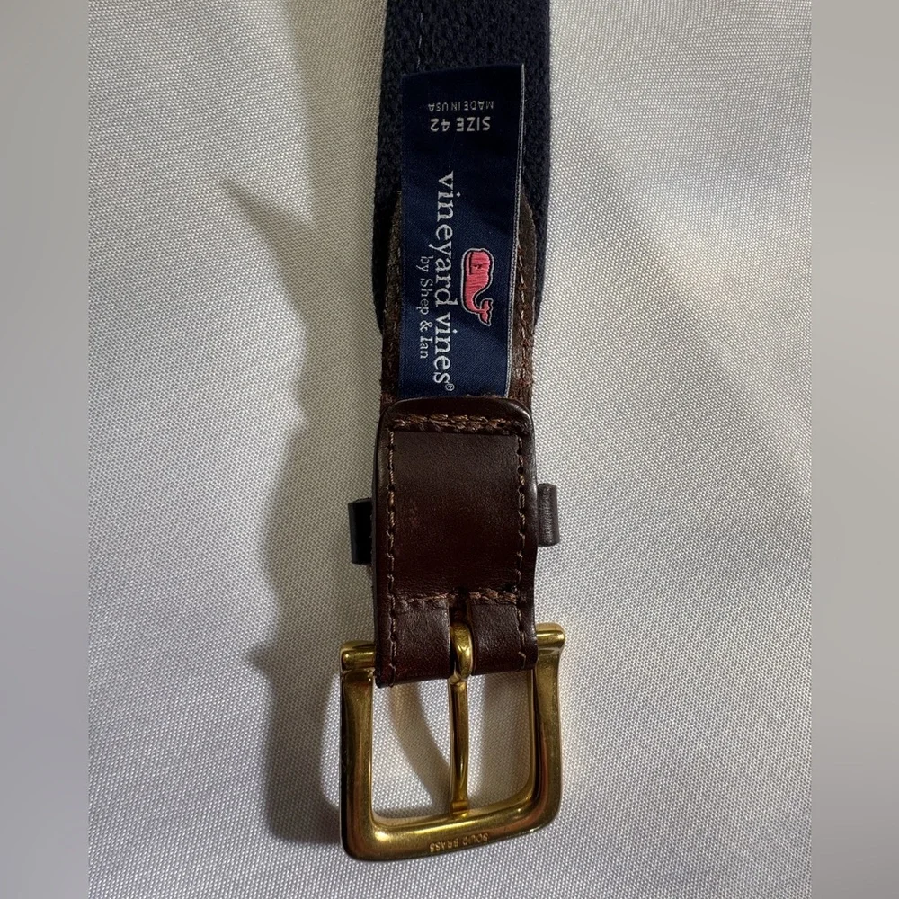 Vineyard Vines Men’s Ribbon Belt - Size 42 - Cincinnati Reds Edition